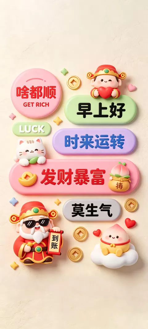 ma-nian-12 好运祝福高清壁纸
