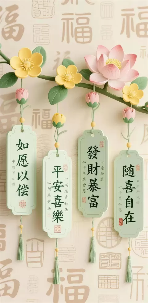 xhs-22026f66-01 好运祝福高清壁纸